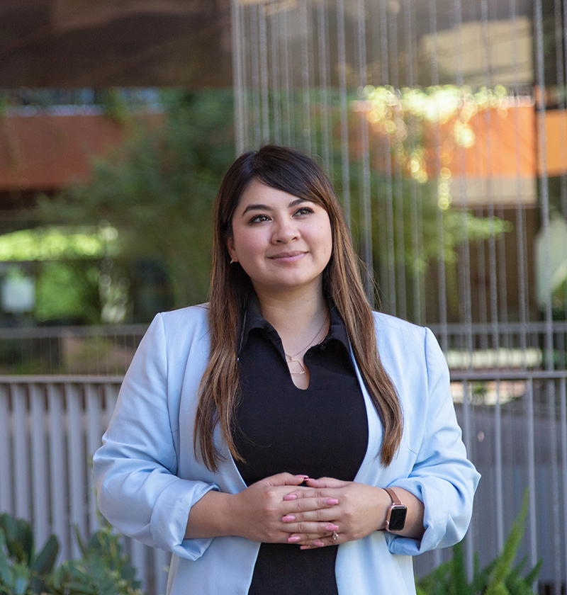 Aliento's founder, Reyna Montoya, smiles as she considers how life-changing DACA has been for many Dreamers on the 10-Year DACA Anniversary.